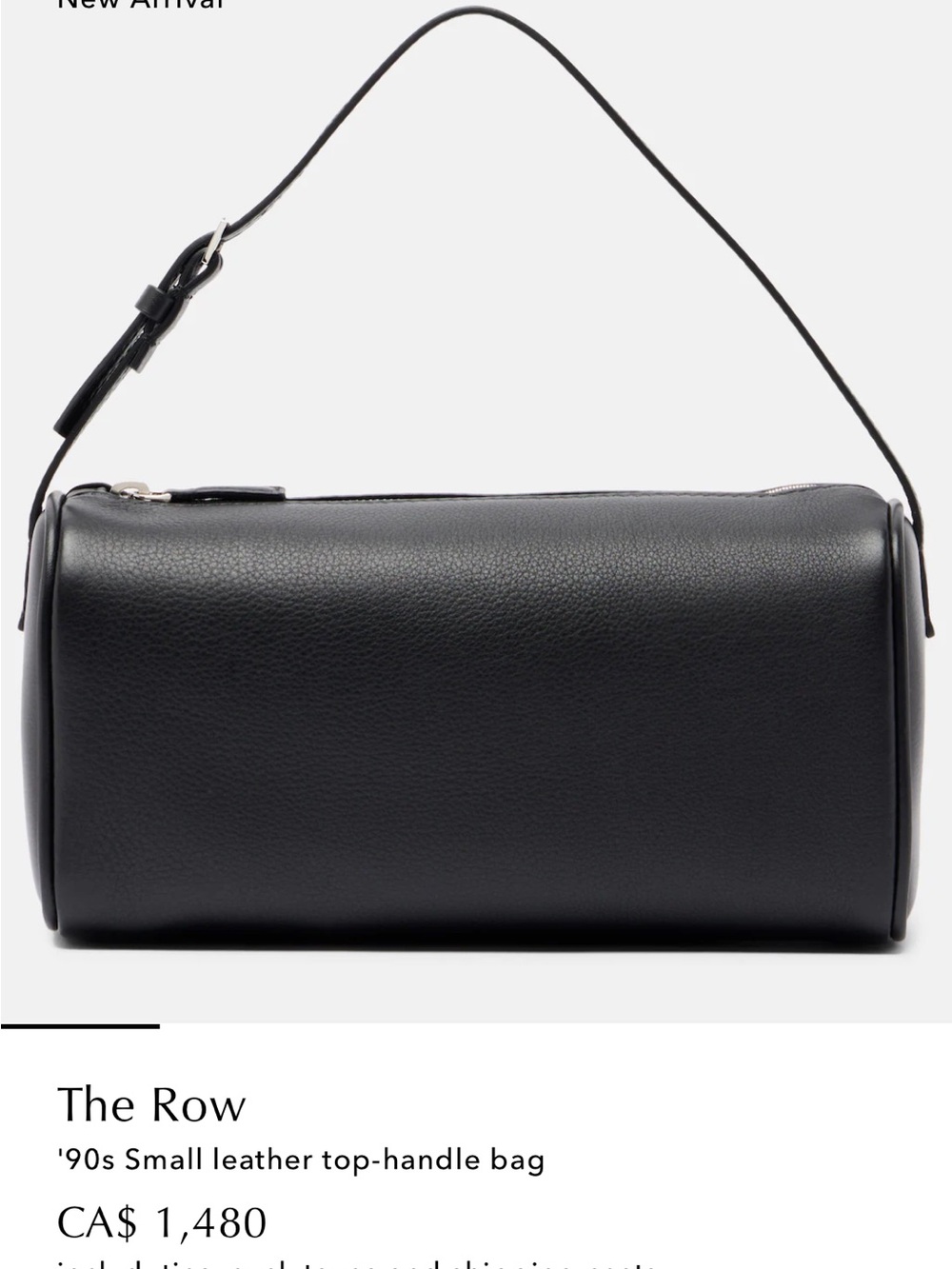 The Row 90’s bag in black suede - Picture 4 of 10